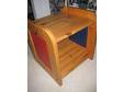 TV STAND,  TV STAND solid pine with shelf underneath,  red....